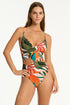 Sea Level Tropaluxe Cross Front Scoop Back One Piece